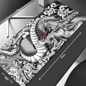 Nuevo Alfombrilla Gamer Premium en Blanco y Negro