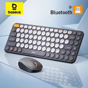 Luminoso Teclado y Ratón Inalámbricos con Bluetooth
