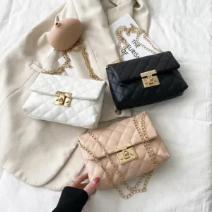 Increíble Bolso Cruzado Pequeño de Cuero Auténtico