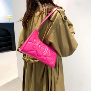 motivador Bolso de Hombro con Estampado de Corazón