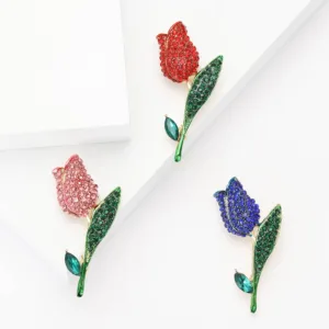 Genial Diamantes de imitación: cepillos de flores brillantes