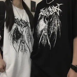 Impecable Camiseta Gótica Unisex para Hombre y Mujer