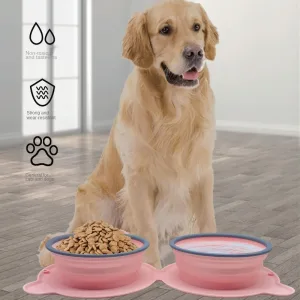 Popular Comederos Portátiles de Silicona para Mascotas