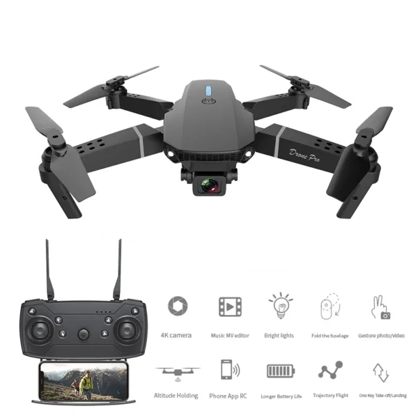Dron Profesional Con Cámara Hd 4K Para Fotografía