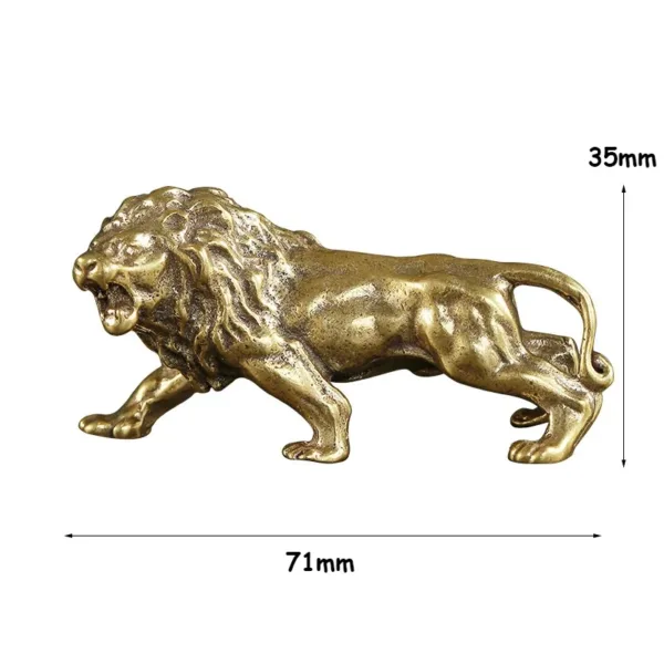 Nuevo Escultura De León De Bronce Antiguo