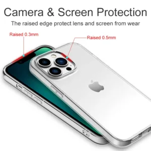 Funda de Silicona Transparente Ultra Resistente para iPhone