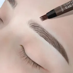 Hermoso Lápiz de Cejas de 4 Puntos de Larga Duración