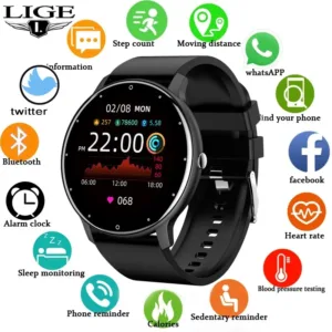 Relojes Inteligentes Con Pantalla Táctil Unisex: Eficaz Ideal Para Hombres Y Mujeres