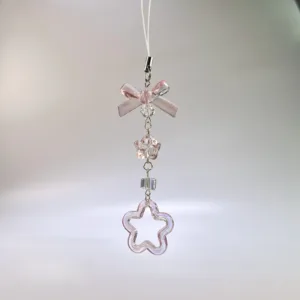 Colgante Rosa Kawaii: Accesorio Y2K Indispensable