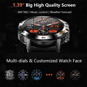 Reloj Inteligente de Acero Tecnología Avanzada