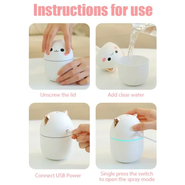 Fabuloso Mini Humidificador De Aire Para El Hogar