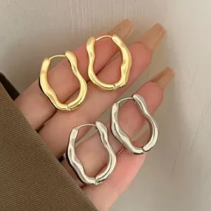 Joyas Geométricas Nuevo Aros Brillantes y Asombrosos para Mujer