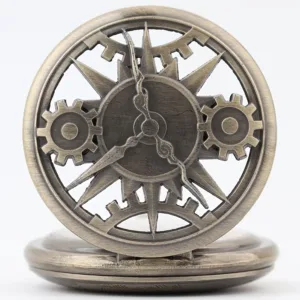 Reloj de Bolsillo de Cuarzo Asombroso Engranaje