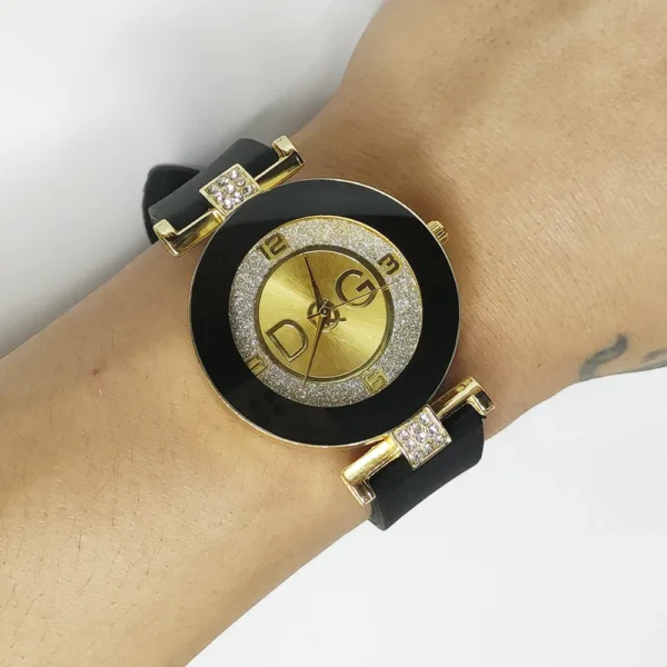 Relojes De Lujo Negros De Cuarzo Con Elegancia