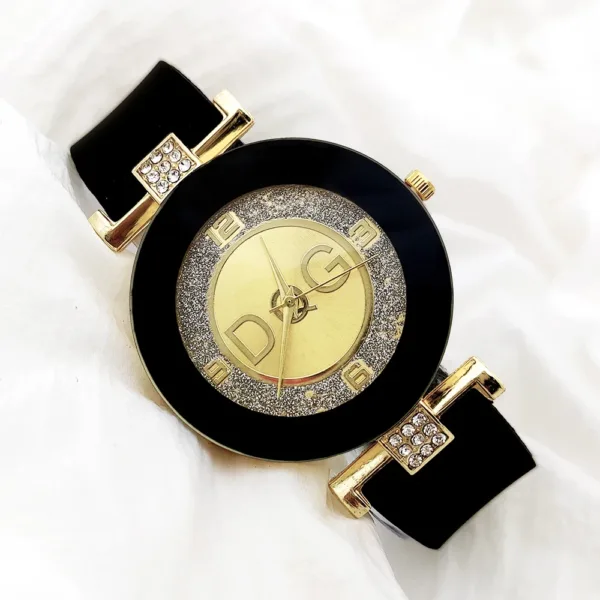 Relojes De Lujo Negros De Cuarzo Con Elegancia