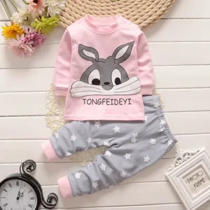 Innovador Conjunto de Pijamas de Algodón Suave para Bebé