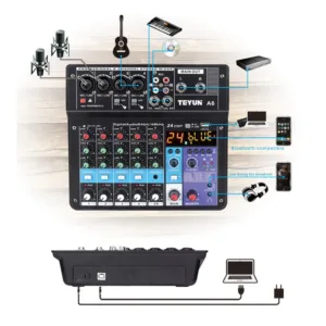 Fabuloso Controlador de DJ TEYUN: Equipo Profesional