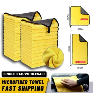 Toalla de Microfibra Ultra Absorbente para Cuidado de Coche