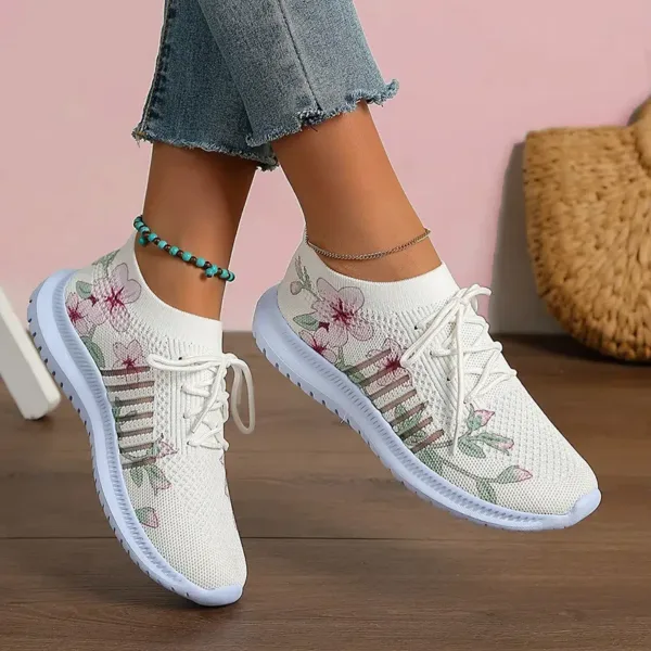 Zapatillas De Deporte De Punto Con Hermoso Estampado