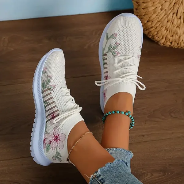 Zapatillas De Deporte De Punto Con Hermoso Estampado