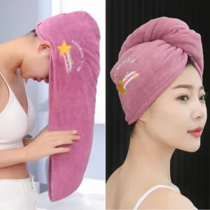Gorro De Secado Rápido Para Mujer Y Niña: ¡Adiós Al Cabello Mojado En Minutos!