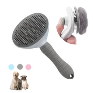 Cepillo de pelo para Gato, peine de acero inoxidable para pelo largo