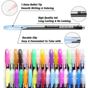 Bolígrafos de Gel Metálicos: Colores Brillantes para la Escuela