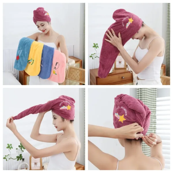 Gorro De Secado Rápido Para Mujer Y Niña: ¡Adiós Al Cabello Mojado En Minutos!