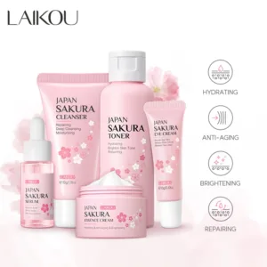 LAIKOU-suero para el cuidado de la piel Sakura, crema rejuvenecedora hidratante