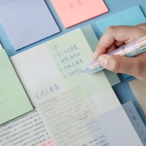 Almohadillas de notas adhesivas transparentes e impermeables: ¡Organiza y protege tus ideas!