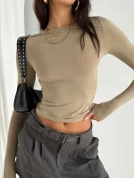 Camisetas Informales De Manga Larga Para Mujer: Estilo Y Comodidad En Una Prenda