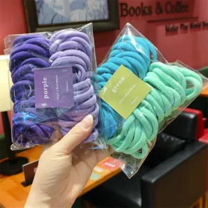 Bandas elásticas de nailon para el pelo para mujer y niña
