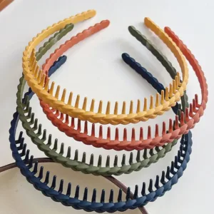 Aro De Pelo Mate Con Dientes Acrílicos: Estilo