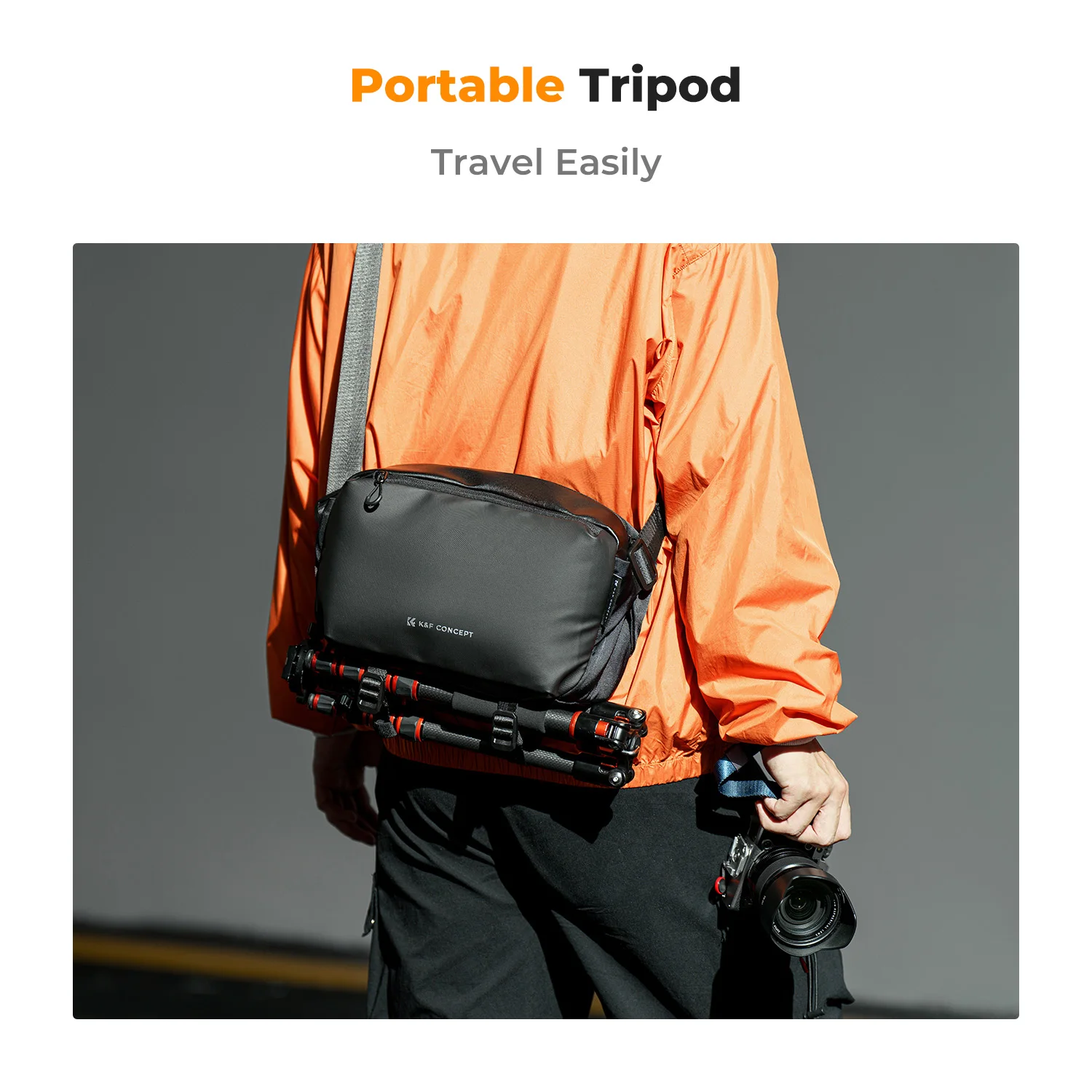 Bolso De Hombro K &Amp; F Concept: La Compañera Perfecta Para Fotógrafos En Aventuras Con Canon, Nikon, Sony Y Dji - Ligero Y Espacioso (10L)