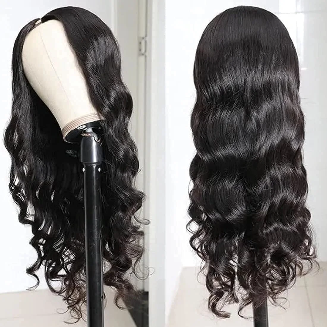 Estilo Elegante: Pelucas Onduladas Con Diseño En V