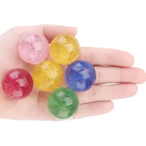 Pelota hinchable con brillos juguetes para niños niñas