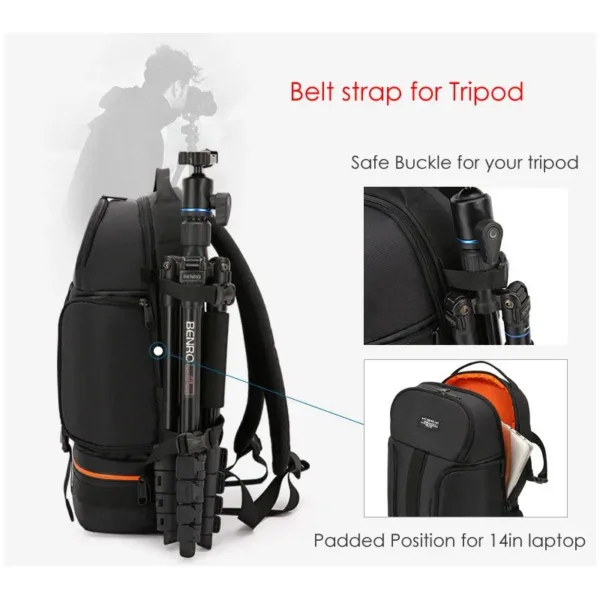 Mochila Fotográfica Premium: Protección Y Estilo Para Tu Dslr En Aventuras Al Aire Libre