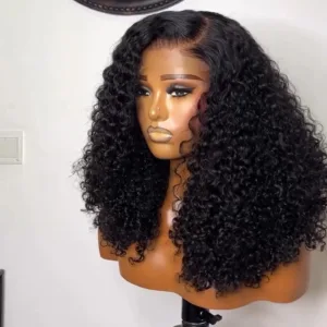 Corte Bob Negro Con Rizos Profundos: Un Estilo Que Sorprende