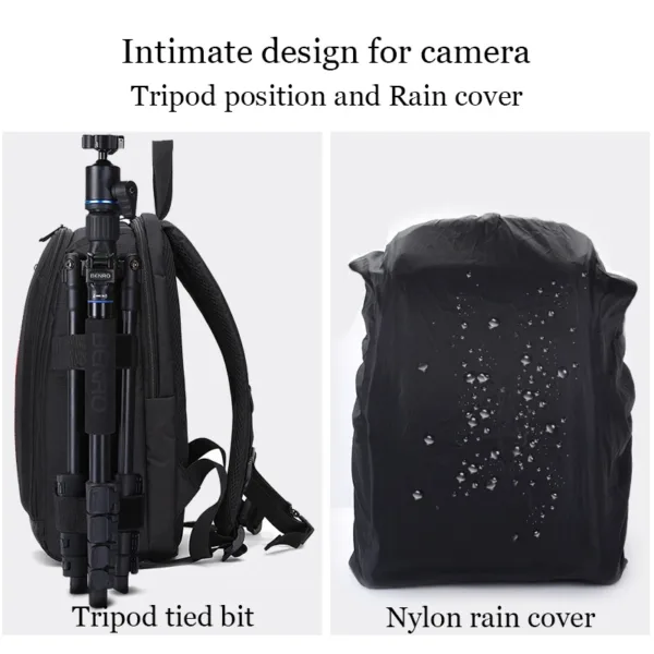 «Explora El Mundo Con Estilo: Mochila Impermeable Multifuncional Para Cámaras Dslr»