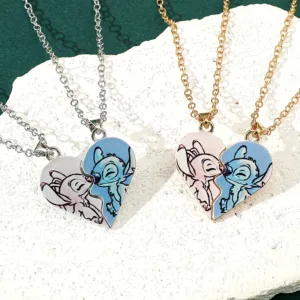 Collar de corazón de punto de Disney para compartir