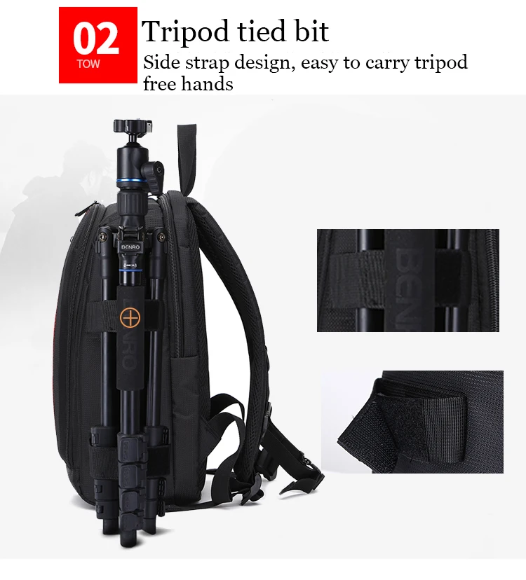 &Quot;Explora El Mundo Con Estilo: Mochila Impermeable Multifuncional Para Cámaras Dslr&Quot;