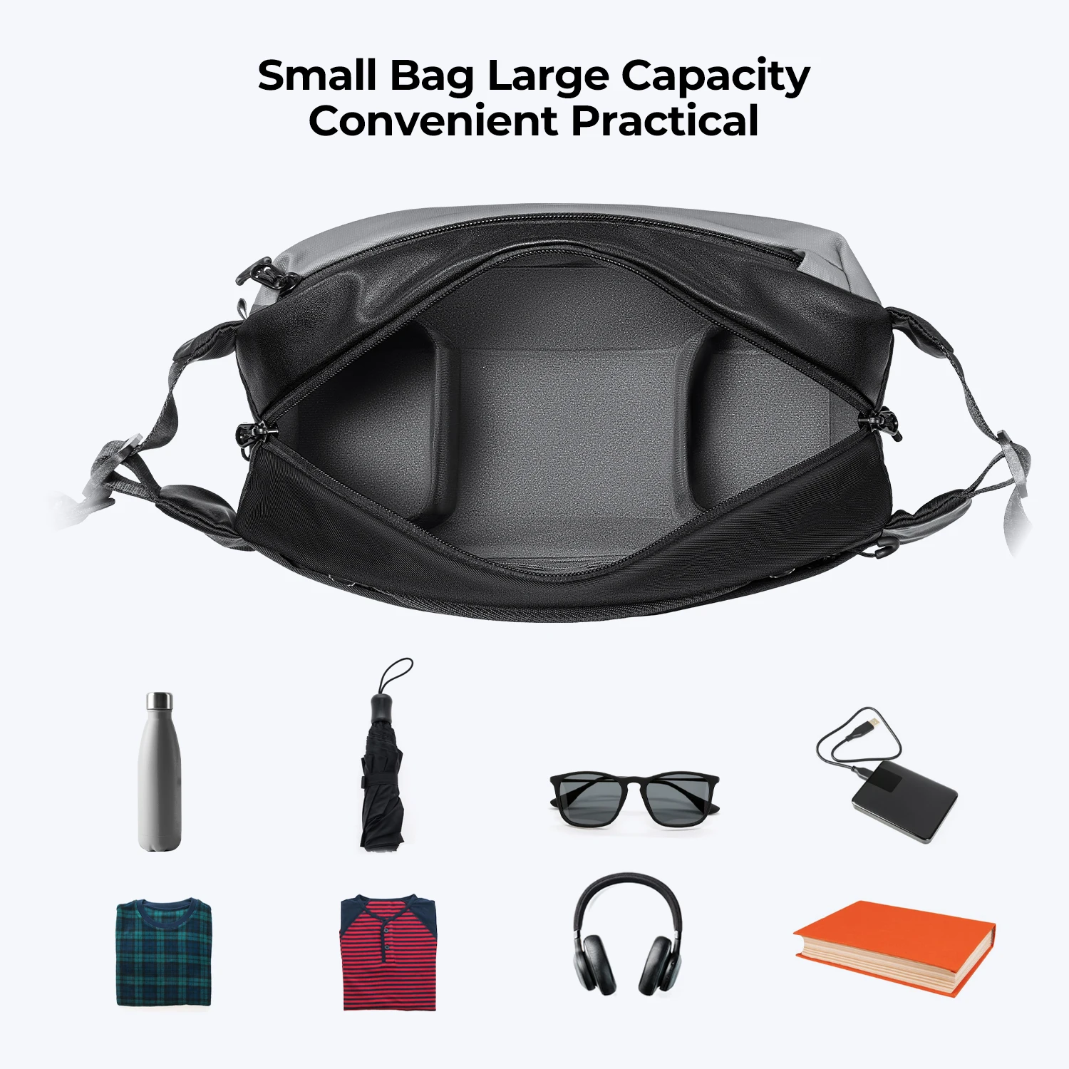 Bolso De Hombro K &Amp; F Concept: La Compañera Perfecta Para Fotógrafos En Aventuras Con Canon, Nikon, Sony Y Dji - Ligero Y Espacioso (10L)