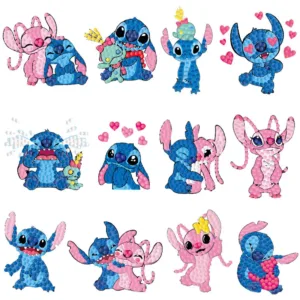 Pegatinas De Punto De Diamantes Para Niños, Juego De Pasta Aleatoria