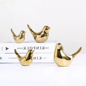 Estatuilla De Pájaro: Elegancia Impactante En 4 Tamaños