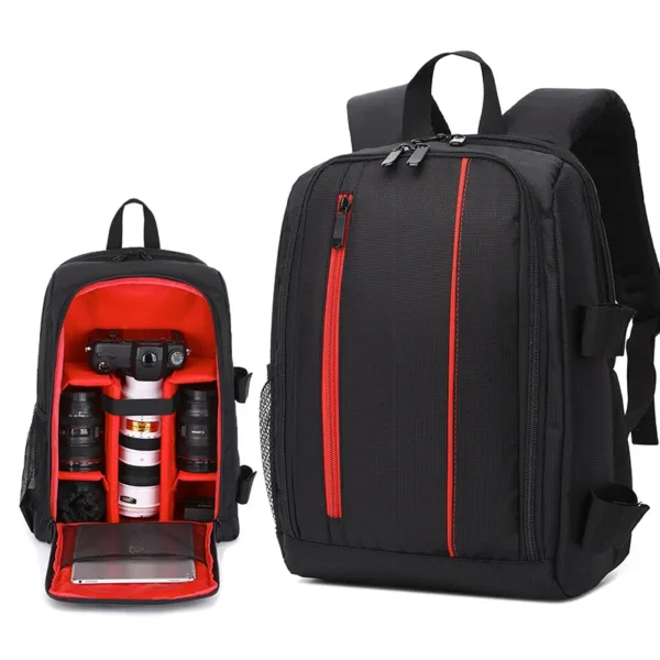 «Explora El Mundo Con Estilo: Mochila Impermeable Multifuncional Para Cámaras Dslr»