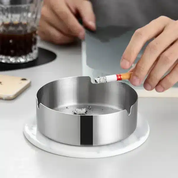 Cenicero De Madera Con Tapa Fácil De Limpiar