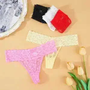 bragas florales de encaje para mujer